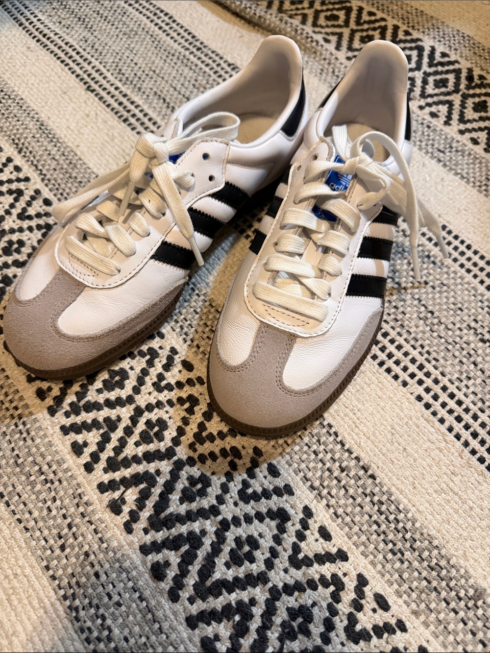 Black and white Adidas
